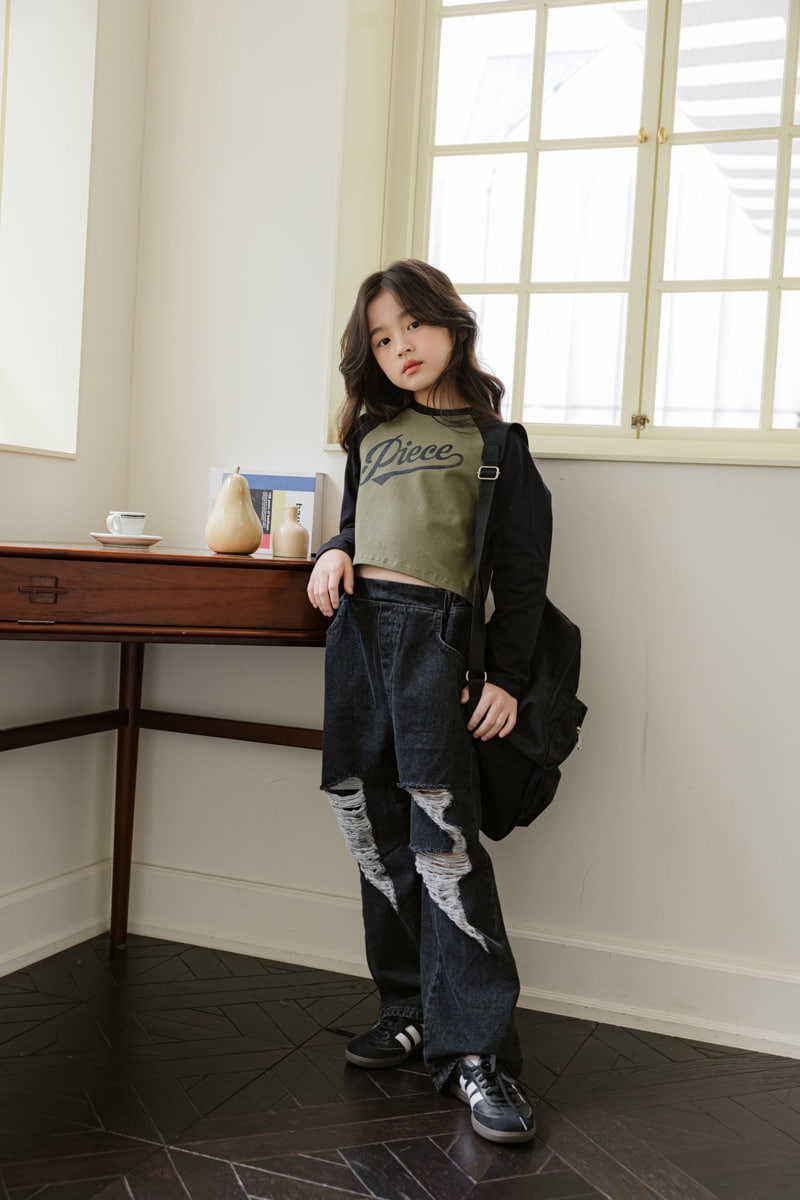 Dore Dore - Korean Children Fashion - #toddlerclothing - Autumn Vintage Jeans - 3