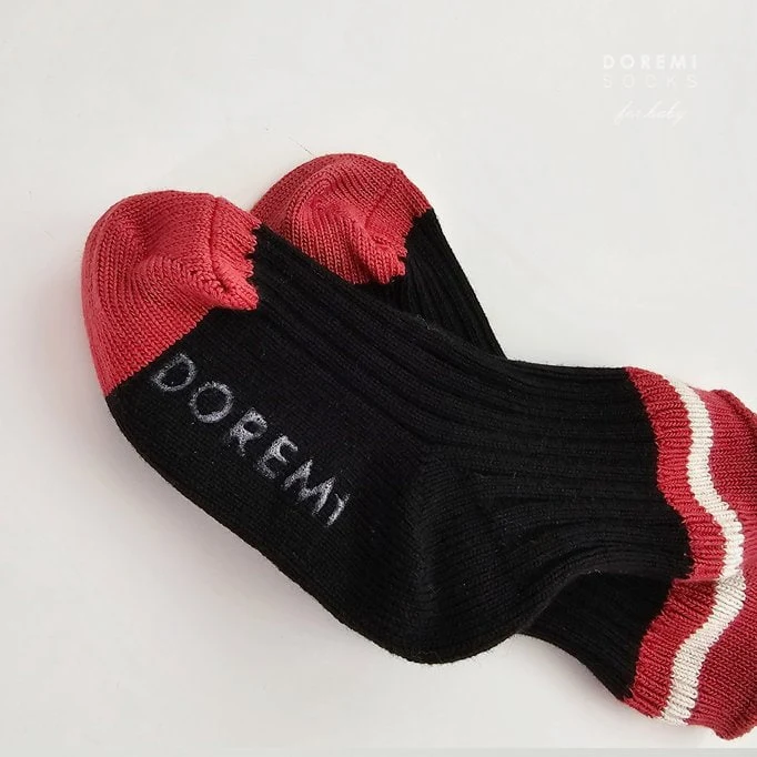 Doremi Socks - Korean Baby Fashion - #babyboutiqueclothing - Sand Thick Socks (set of 2) - 9