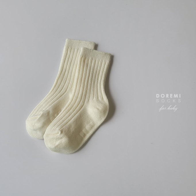 Doremi Socks - Korean Baby Fashion - #babyboutiqueclothing - Mashmellow Rib Socks (set of 4) - 8