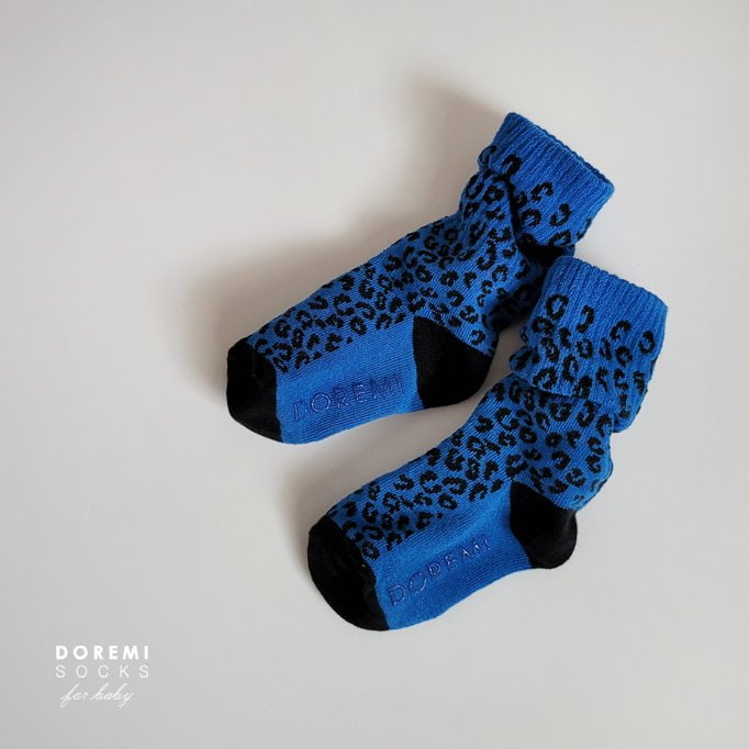 Doremi Socks - Korean Baby Fashion - #babyclothing - Leopard Band Socks (set of 4) - 5