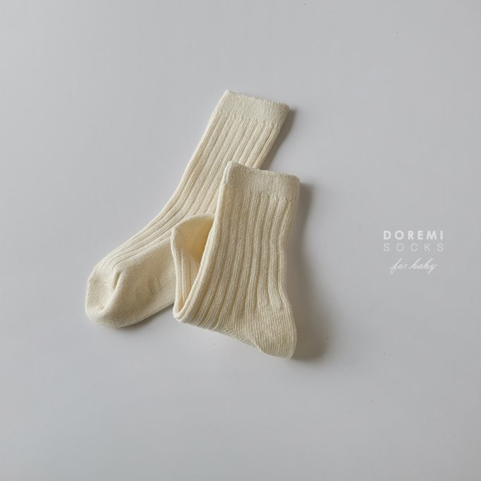 Doremi Socks - Korean Baby Fashion - #babyfever - Olive Rib Socks (set of 4) - 8