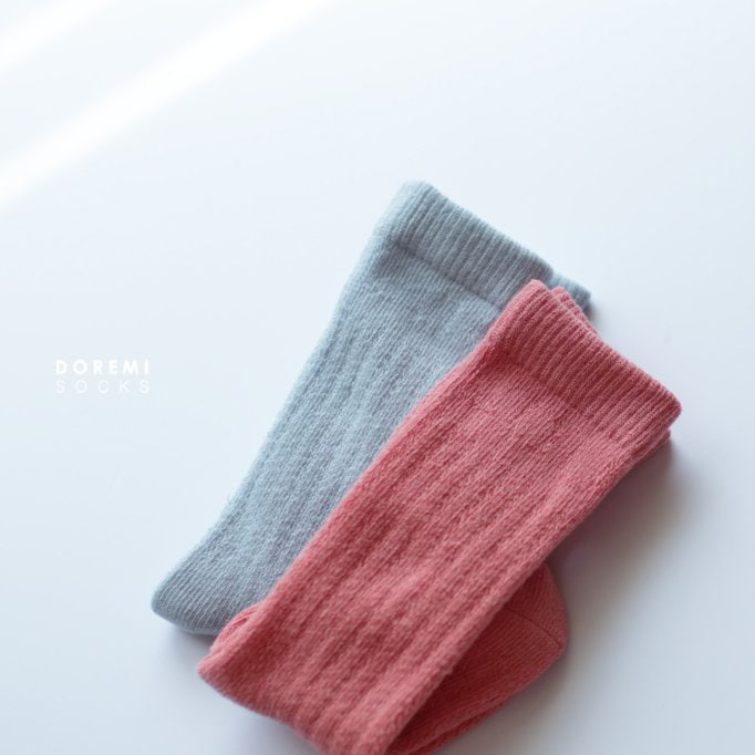 Doremi Socks - Korean Baby Fashion - #babylifestyle - Lovely Rumy Knee Socks (set of 2) - 8