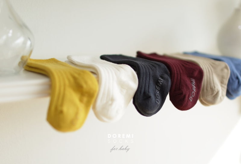 Doremi Socks - Korean Baby Fashion - #babyoninstagram - Rib Knee Socks (set of 3) - 12