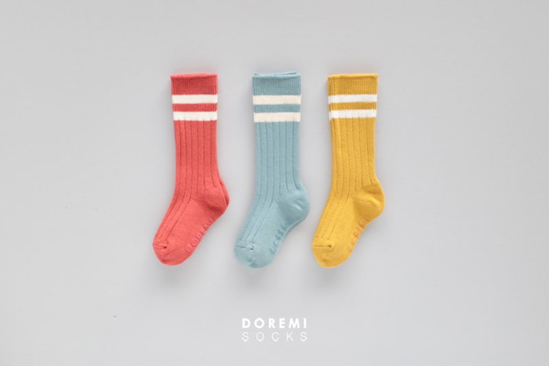 Doremi Socks - Korean Baby Fashion - #babyoutfit - Dandy Knee Socks (set of 3)