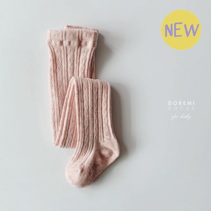 Doremi Socks - Korean Baby Fashion - #babyoutfit - Cable Tights - 12