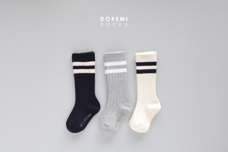 Doremi Socks - Korean Baby Fashion - #babywear - Dandy Knee Socks (set of 3) - 2