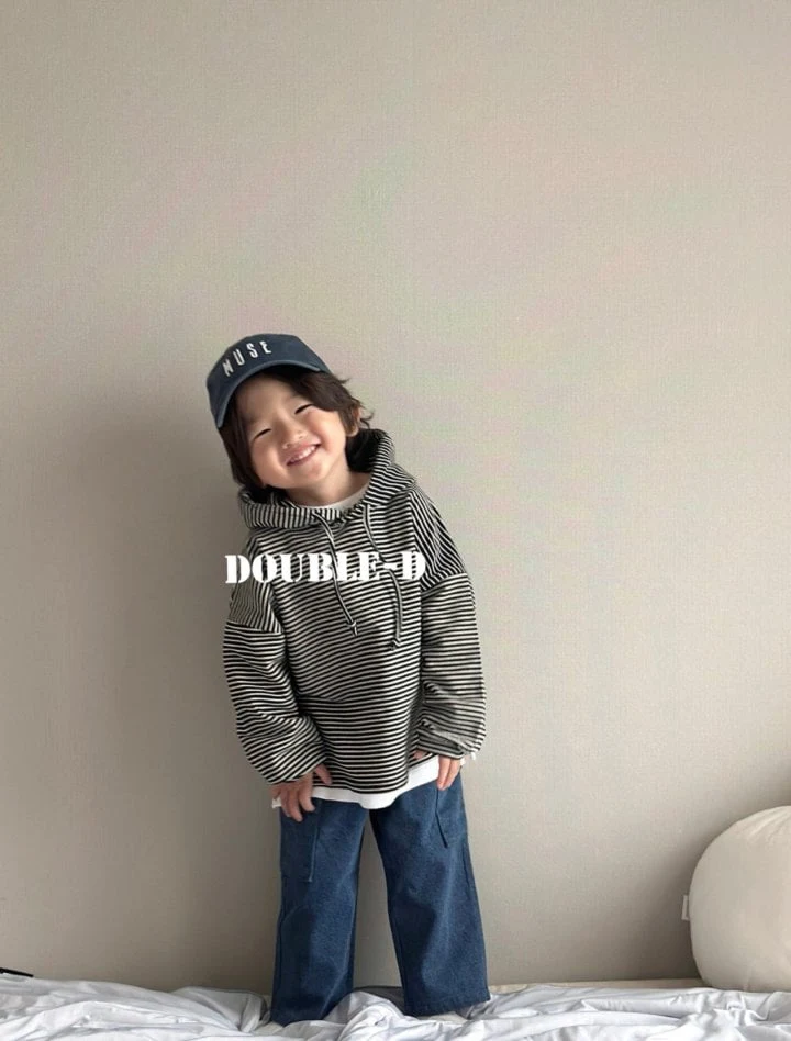 Doubled - Korean Children Fashion - #childofig - Stripe Hoodie