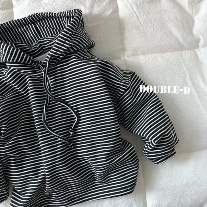 Doubled - Korean Children Fashion - #kidsshorts - Stripe Hoodie - 6