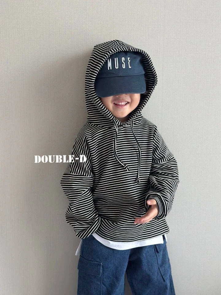 Doubled - Korean Children Fashion - #minifashionista - Stripe Hoodie - 12