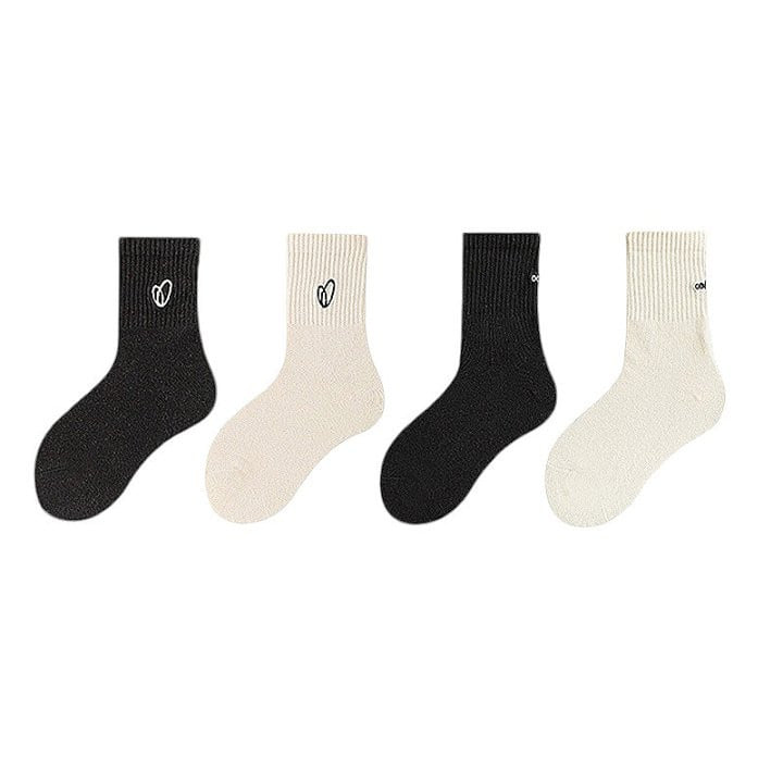 Dudie - Korean Children Fashion - #Kfashion4kids - Simple Heart Socks - 10