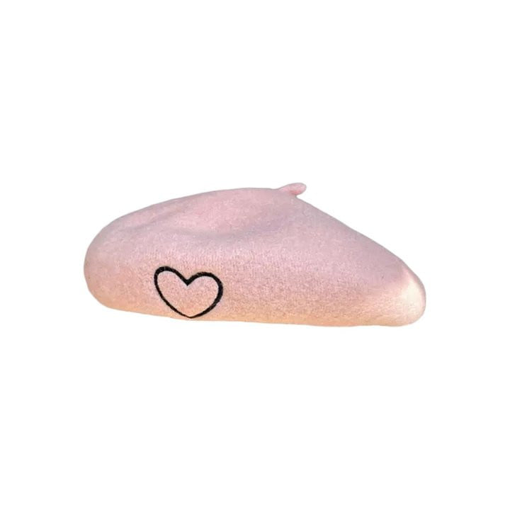 Dudie - Korean Children Fashion - #Kfashion4kids - Heart Beret - 3