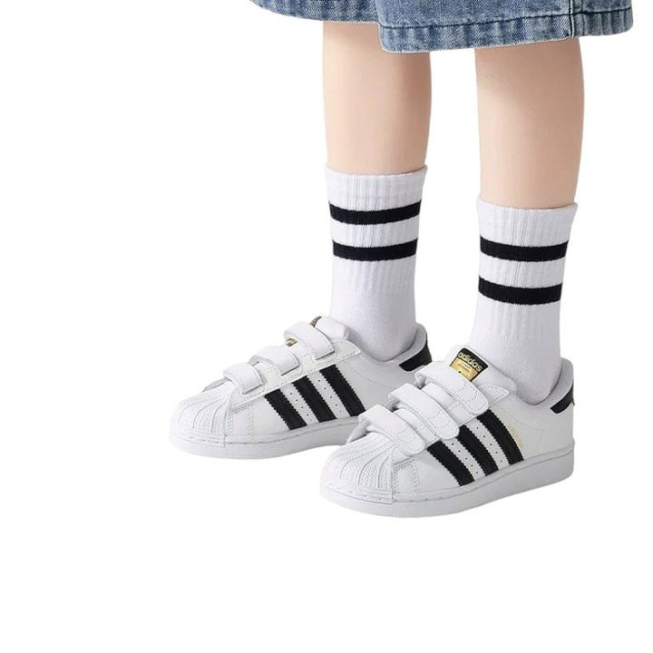 Dudie - Korean Children Fashion - #Kfashion4kids - Sports Two Lines Socks - 10