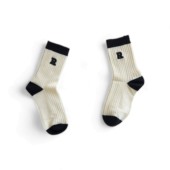 Dudie - Korean Children Fashion - #Kfashion4kids - R Small Line Socks - 9