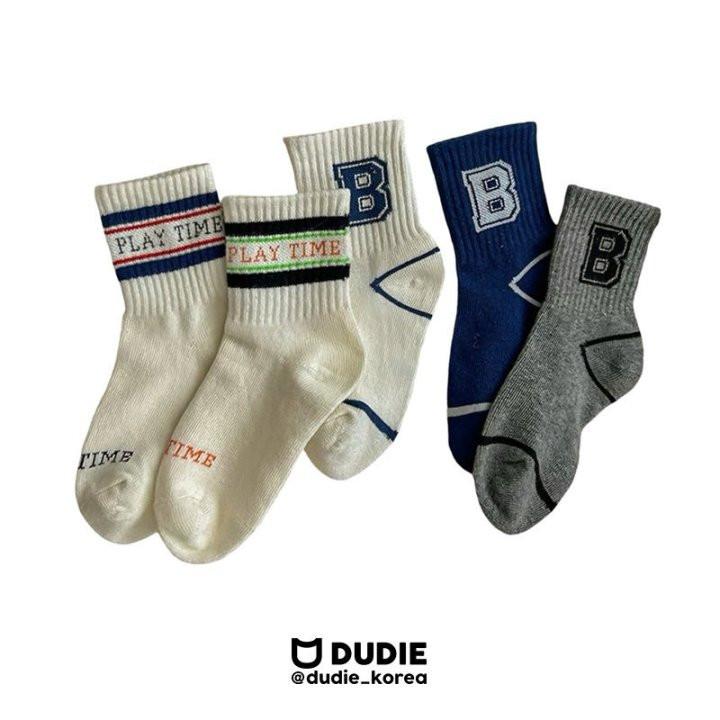 Dudie - Korean Children Fashion - #childofig - Full Time Socks - 3