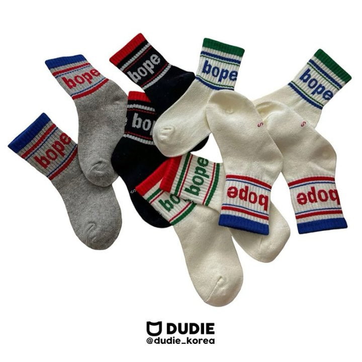 Dudie - Korean Children Fashion - #childofig - Bope Socks - 2