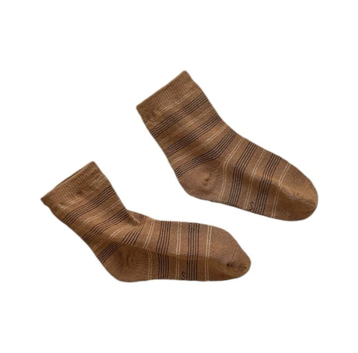 Dudie - Korean Children Fashion - #childofig - Brown Miso Socks - 8