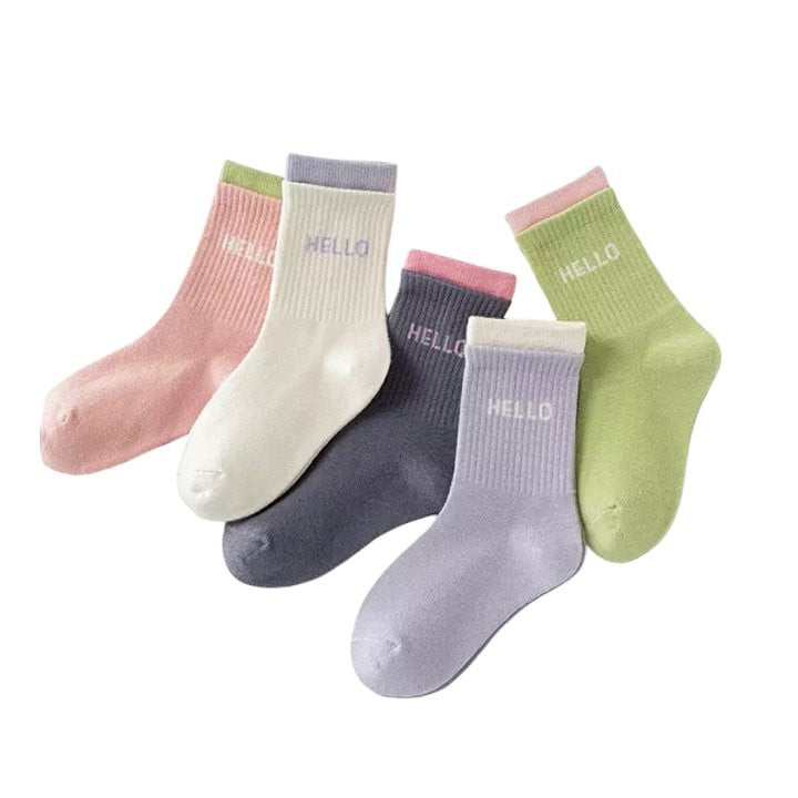 Dudie - Korean Children Fashion - #childofig - Hello Socks - 10