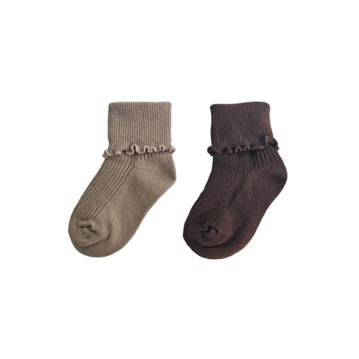 Dudie - Korean Children Fashion - #childofig - Basic Shirring Socks - 5