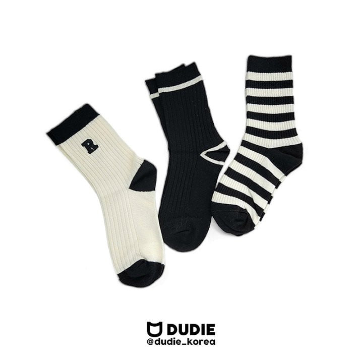 Dudie - Korean Children Fashion - #childofig - R Small Line Socks