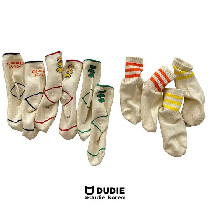 Dudie - Korean Children Fashion - #childrensboutique - Good Day Socks - 10