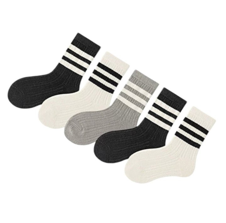 Dudie - Korean Children Fashion - #childrensboutique - Stripe Socks - 5