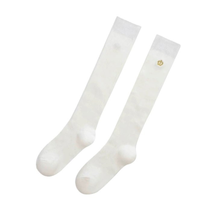 Dudie - Korean Children Fashion - #childrensboutique - Crown Long Socks - 9