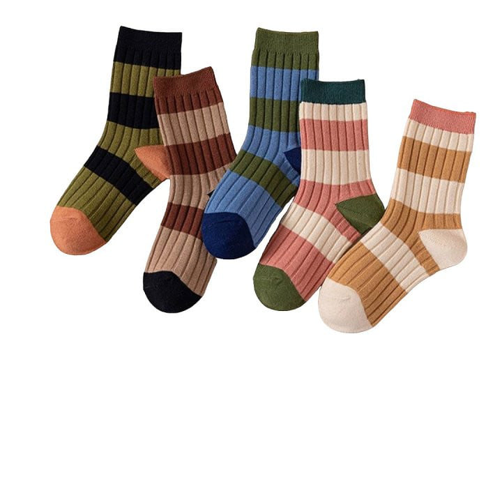 Dudie - Korean Children Fashion - #childrensboutique - Stripe Socks - 10