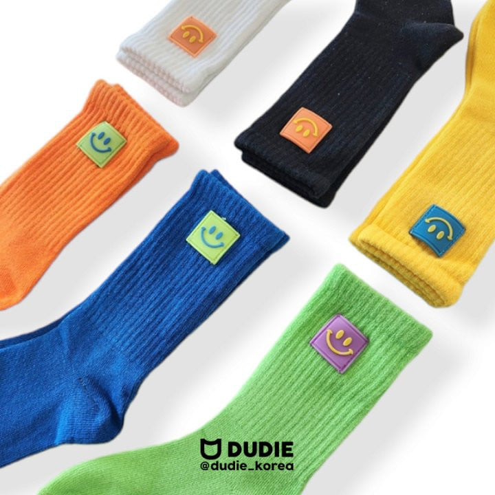 Dudie - Korean Children Fashion - #childrensboutique - Grip Smile Socks - 3