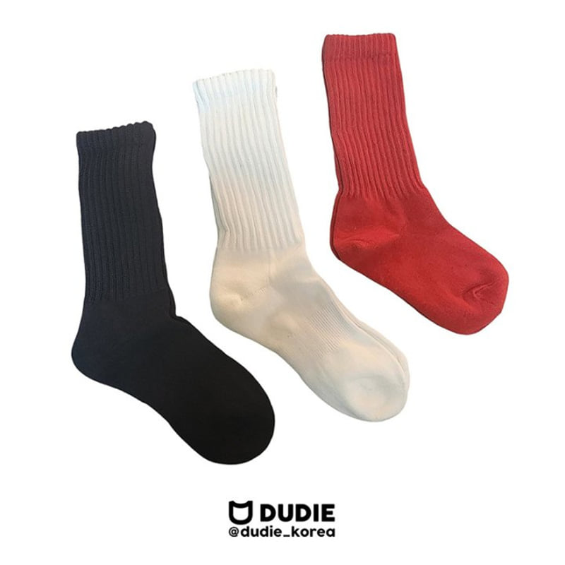 Dudie - Korean Children Fashion - #childrensboutique - Cello Rib Socks - 9