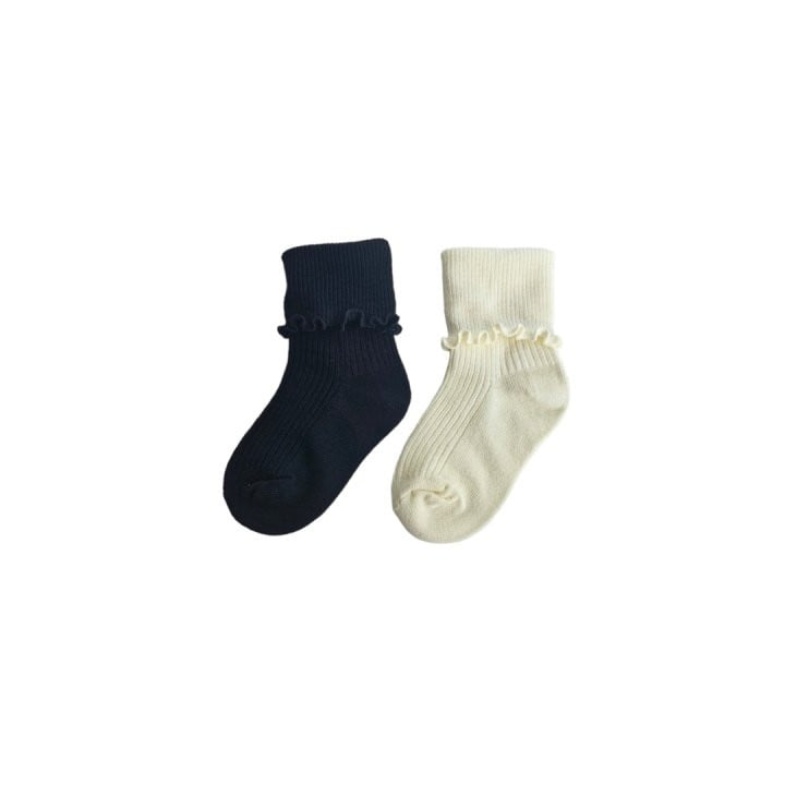 Dudie - Korean Children Fashion - #childrensboutique - Basic Shirring Socks - 7