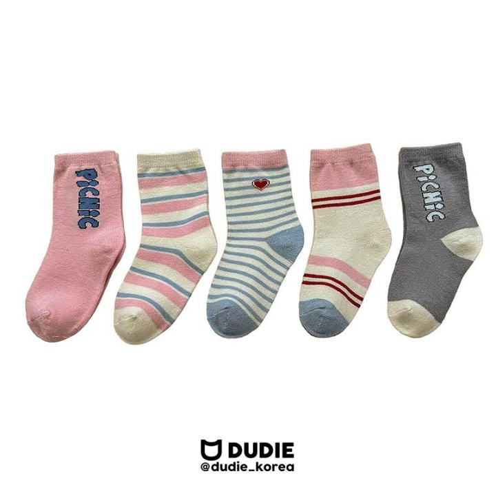 Dudie - Korean Children Fashion - #designkidswear - Picnic Socks