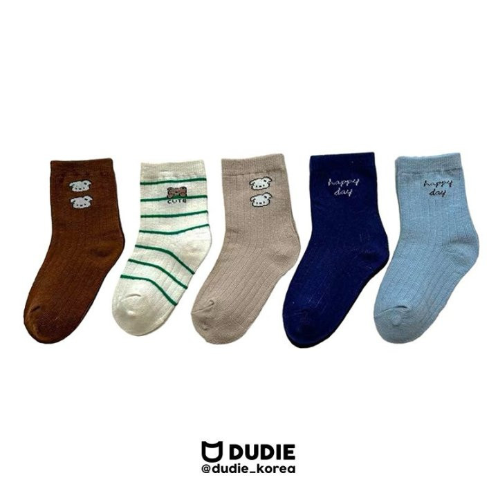 Dudie - Korean Children Fashion - #designkidswear - White Puppy Socks