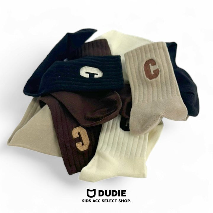 Dudie - Korean Children Fashion - #designkidswear - C Logo Socks