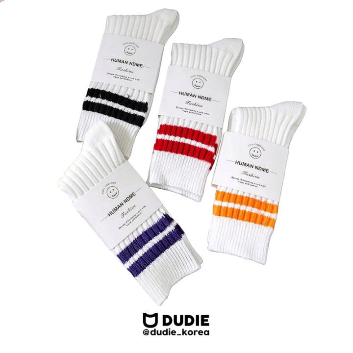 Dudie - Korean Children Fashion - #designkidswear - Sports Rib Socks