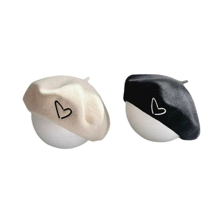 Dudie - Korean Children Fashion - #designkidswear - Heart Beret - 11