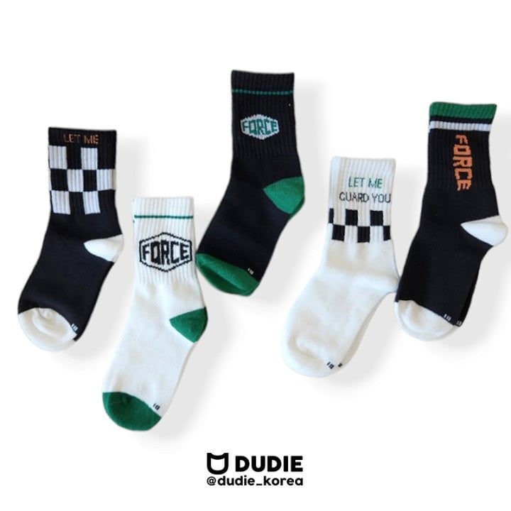 Dudie - Korean Children Fashion - #designkidswear - Forces Socks