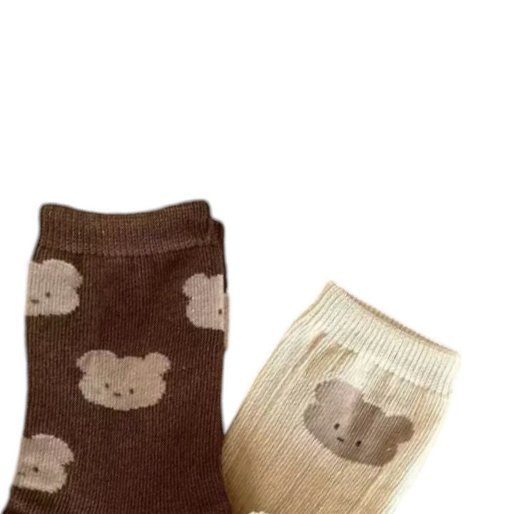 Dudie - Korean Children Fashion - #discoveringself - Bear Socks - 7