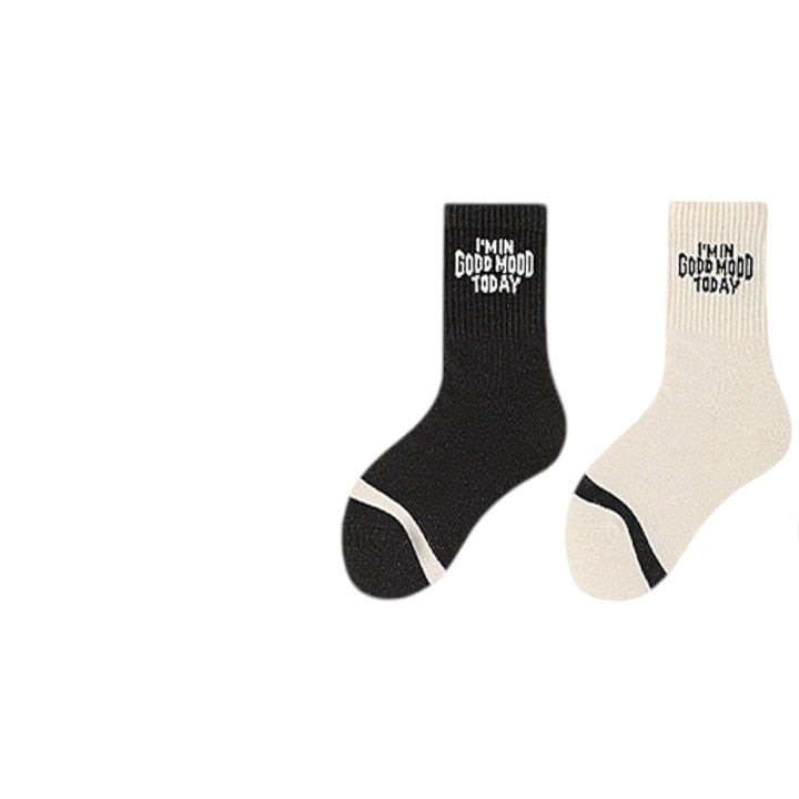 Dudie - Korean Children Fashion - #discoveringself - Good Mood Socks - 6