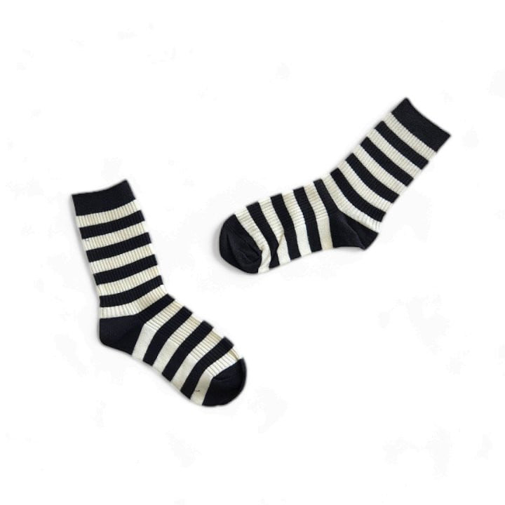 Dudie - Korean Children Fashion - #fashionkids - R Small Line Socks - 5