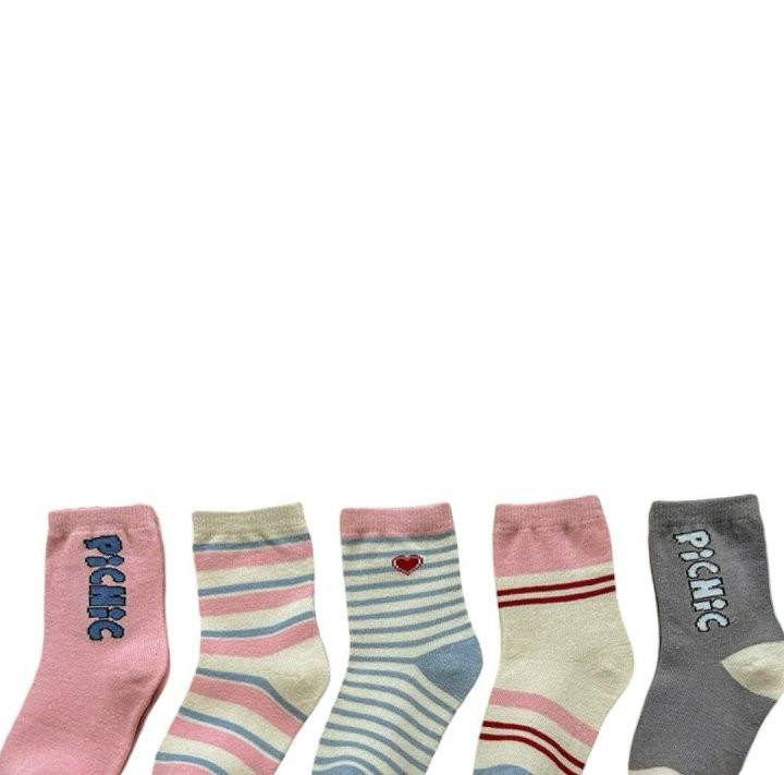 Dudie - Korean Children Fashion - #fashionkids - Picnic Socks - 4