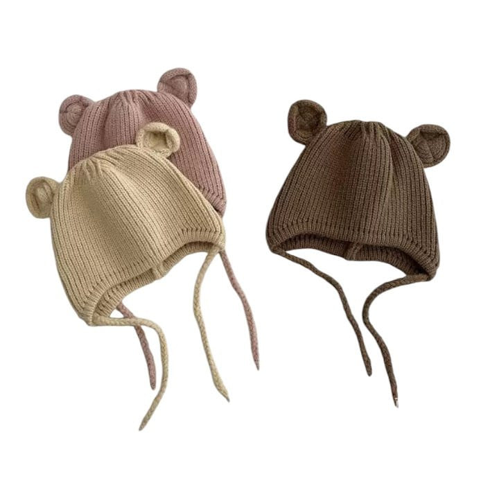 Dudie - Korean Children Fashion - #kidsshorts - Bear Beanie - 10