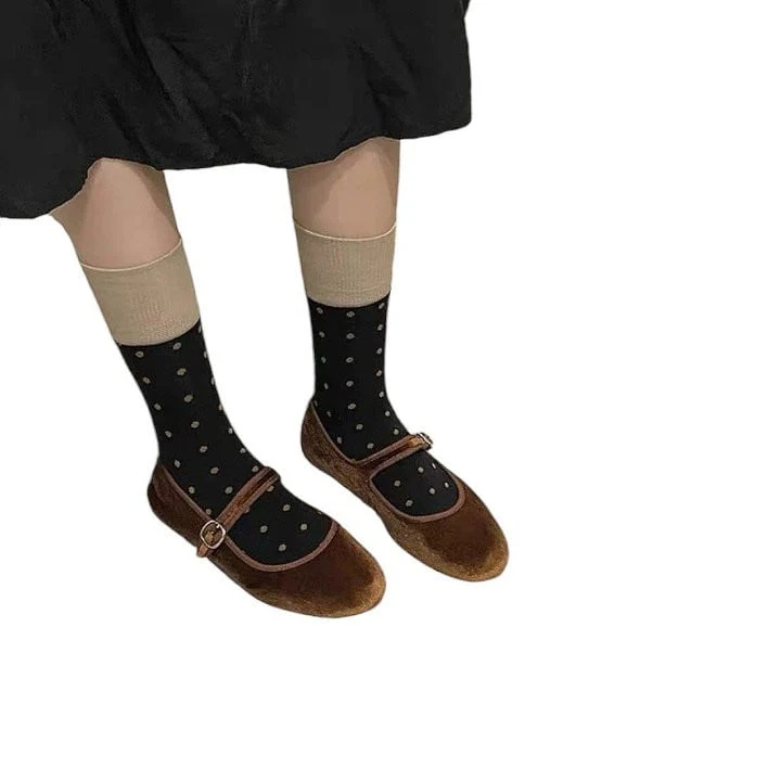 Dudie - Korean Children Fashion - #kidsshorts - Dot Socks - 9