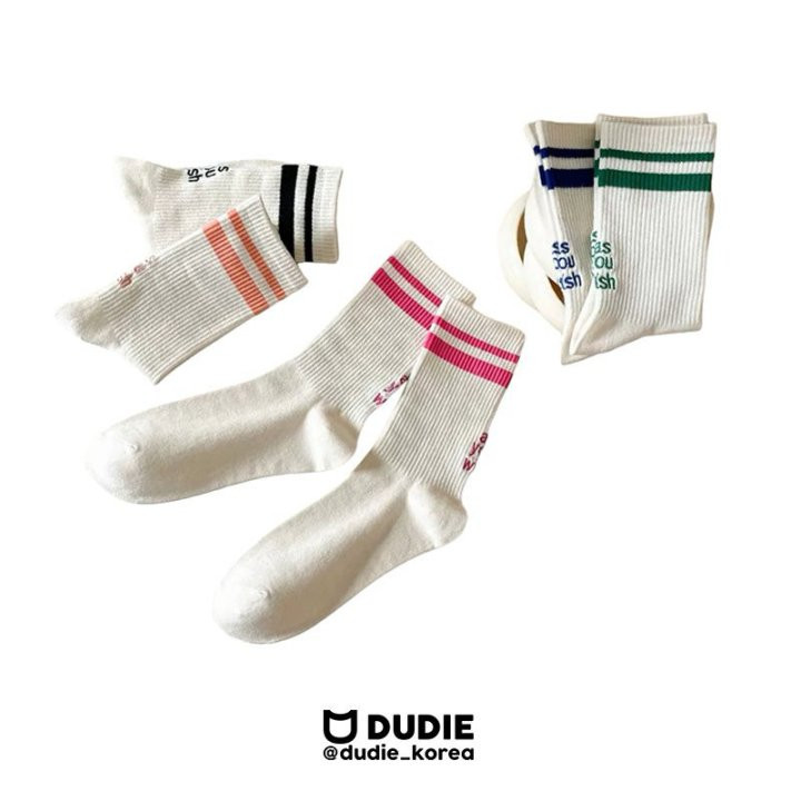 Dudie - Korean Children Fashion - #kidsshorts - Radical Socks - 4