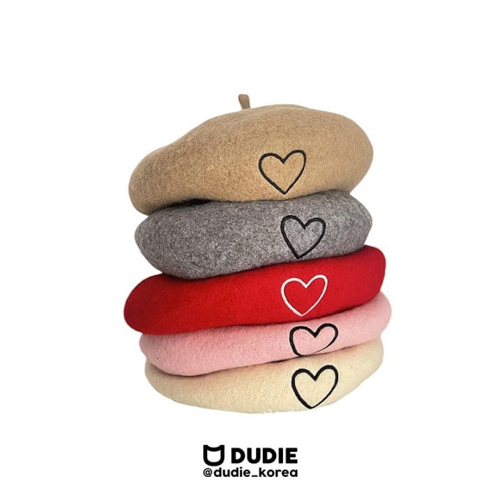 Dudie - Korean Children Fashion - #kidsstore - Heart Beret