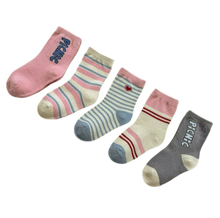 Dudie - Korean Children Fashion - #kidzfashiontrend - Picnic Socks - 6