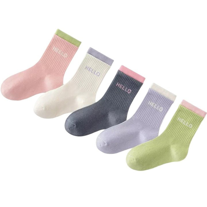 Dudie - Korean Children Fashion - #kidsstore - Hello Socks - 4