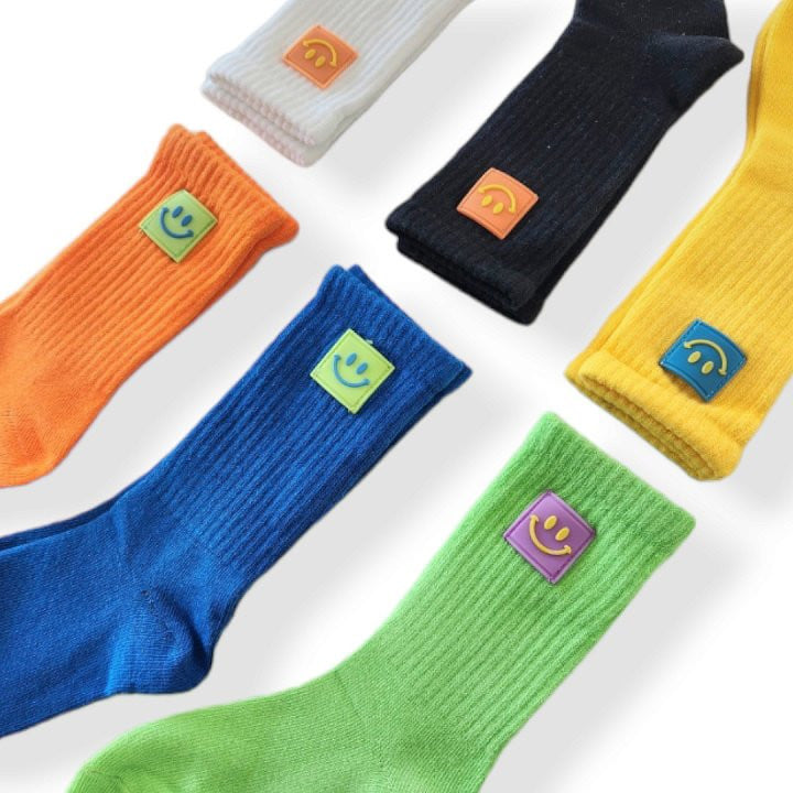 Dudie - Korean Children Fashion - #kidzfashiontrend - Grip Smile Socks - 9