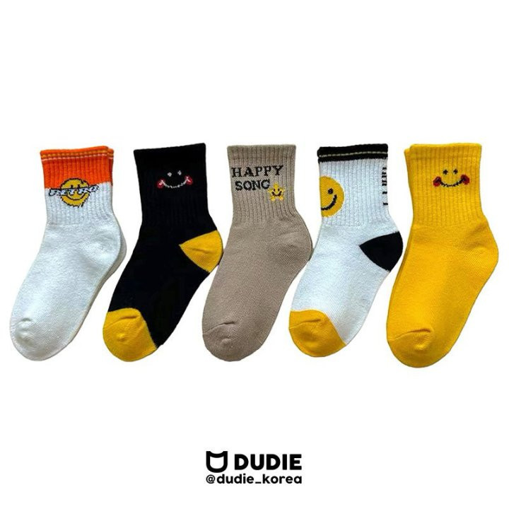 Dudie - Korean Children Fashion - #littlefashionista - Happy Song Socks