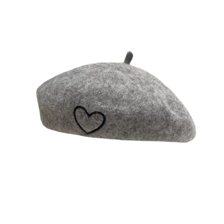 Dudie - Korean Children Fashion - #Kfashion4kids - Heart Beret - 4