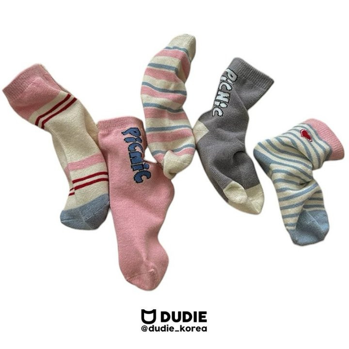 Dudie - Korean Children Fashion - #magicofchildhood - Picnic Socks - 9